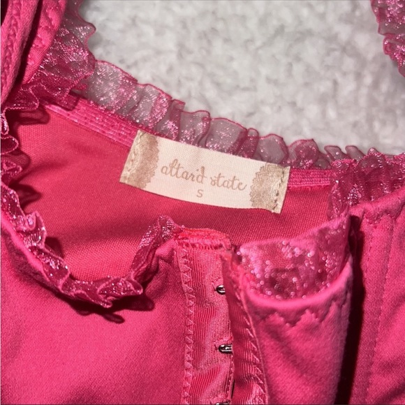 Altar’d State Clara Corset Top in Pink, size small - Picture 4 of 7